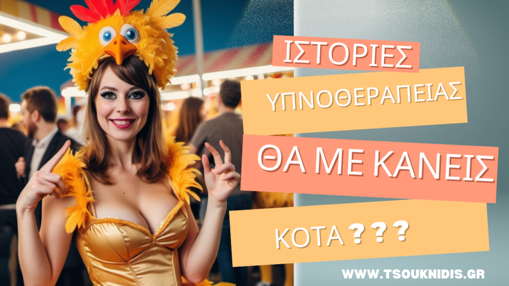 Θα με κάνεις κότα? #tsouknidis #υπνοθεραπεία www.tsouknidis.gr